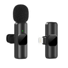 Portable Wireless Lavalier Microphone for iPhone and Android