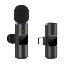 Portable Wireless Lavalier Microphone for iPhone and Android