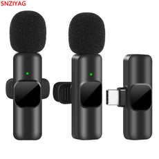 Portable Wireless Lavalier Microphone for iPhone and Android